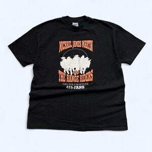 Vintage 1990s Michael James Martin country music Black Graphic Tee XL